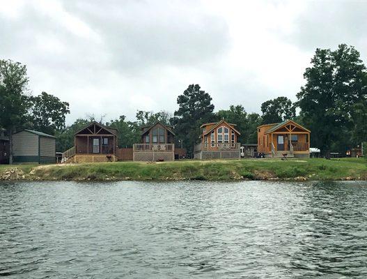 Lake Fork waterfront cabins to rent.