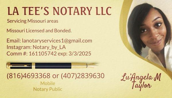 LA Tee’s Notary