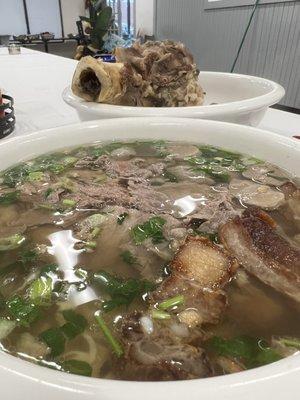 Pho Special Combo with bone marrow.