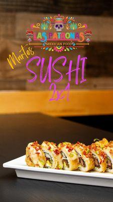 Tuesday sushi 2X1 Rialto