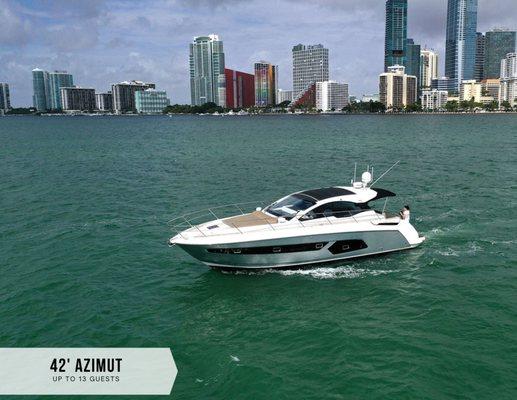 42' azimut ready to take you on a river cruise