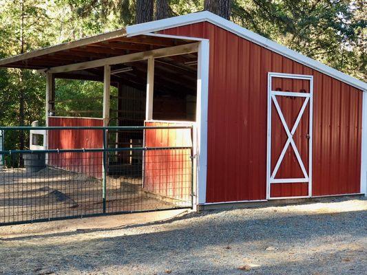 The original shelter built in 2010 as it looks now in 2018