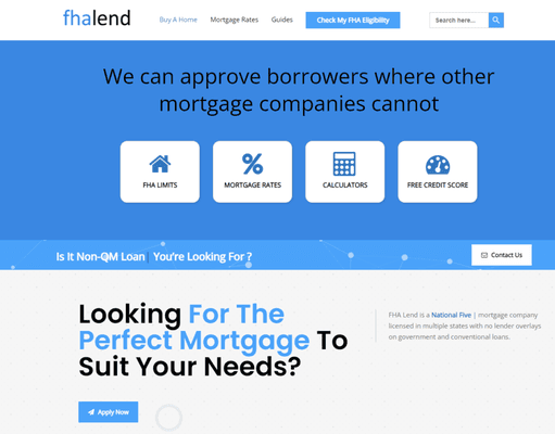 The team at FHA Lend has experienced exponential growth since 2012 due its no lender overlay business model on government and conventional l