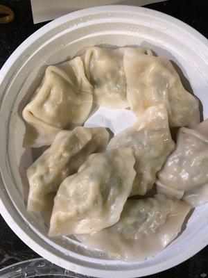 Dumplings with a side of long black hair.