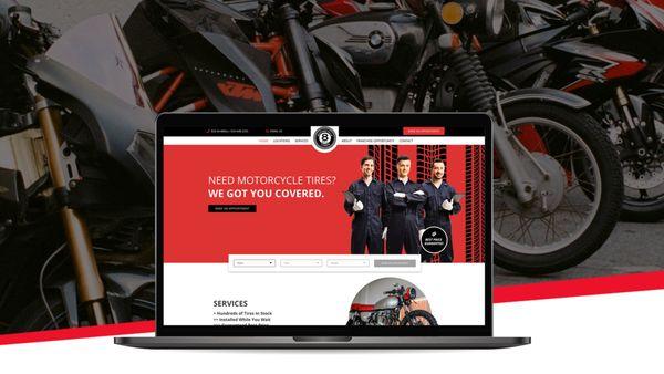 8 Ball Tires Web Design