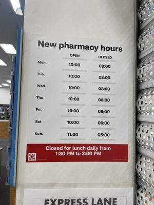 10/2023 pharmacy hours