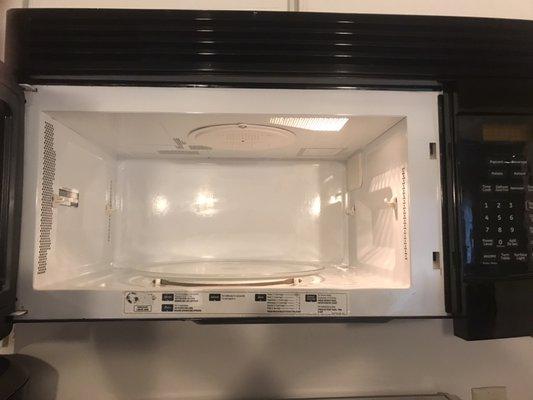 After the microwave is clean!