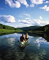 Canoe on one of Vermont's many lakes