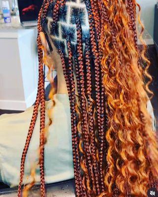 Medium Knotless Box Braids