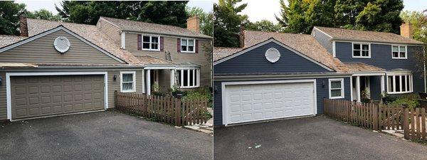 Before and after exterior