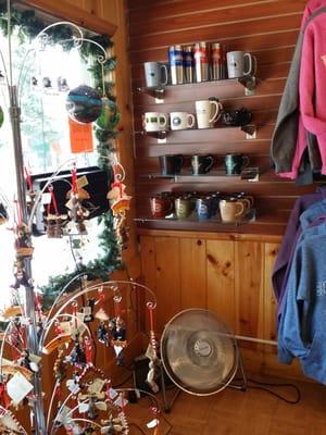 Coffee mugs and ornaments