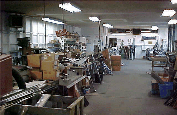 Our work area.  We have an unusually extensive shop.  Your 7,500 sq. ft. Tour Van.