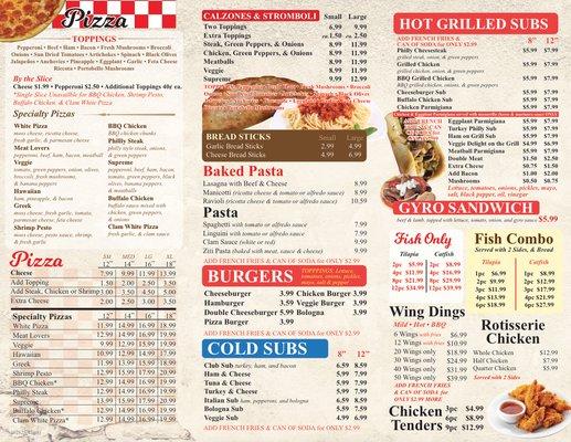 new menu