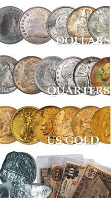 Did you know we buy coins and sell coins too? Add to your coin collection or sell your rare coins and add cash to your wallet today!