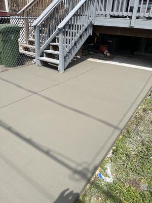 Concrete patio