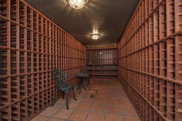 Wine cellar in sold home Baywood, Lafayette.