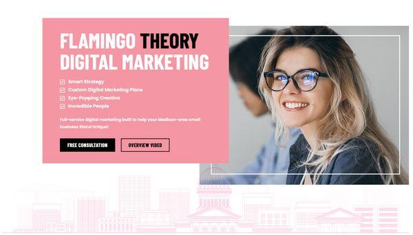 Flamingo Theory digital marketing website homepage