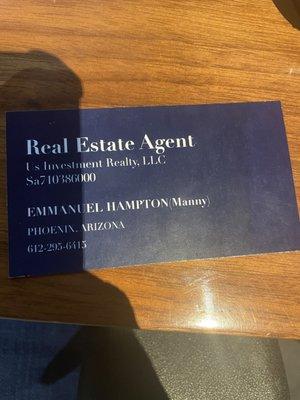 Emmanuel Hampton - US Investment Realty