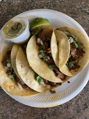 4 delicious tacos al pastor