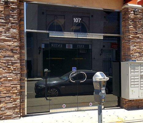 Store front view of the completed job. #Privacy #Security #Tint #GreySilverGrey10 #Downtown #LosAngeles #TintEmUp