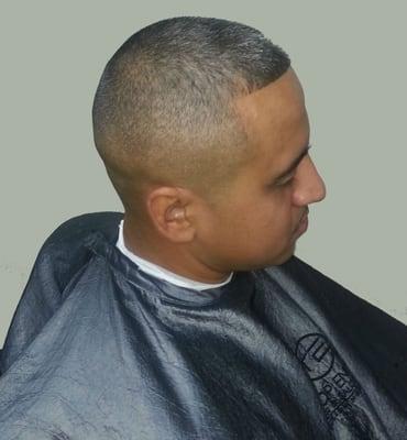 Traditional Bald Fade: (AKA skin fade)