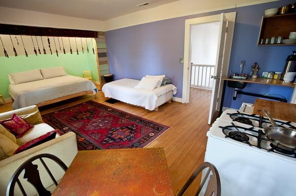 Loft: suite w/ private bath, kitchenette, balcony