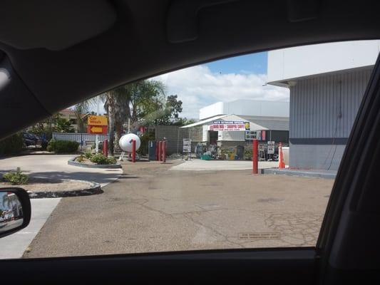 Located in the 76 gas station, to the right of the 76 self car wash.