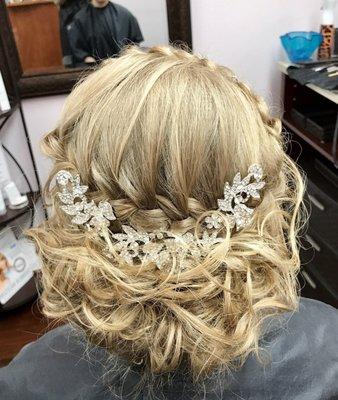 Wedding hair and makeup by Cortney