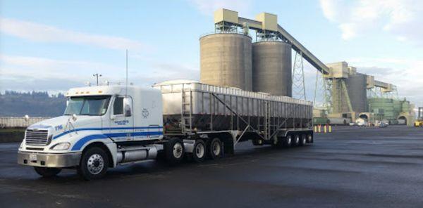 One of our trucks at a pick-up