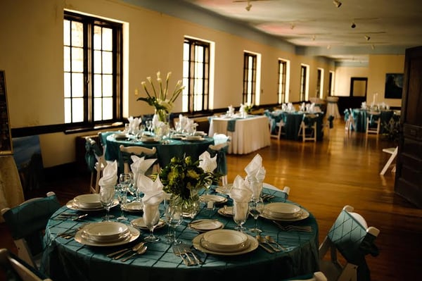 The Jury Room is perfect for a reception with natural lighting and a view of Winston-Salem