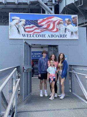 The Kids at the USS Midway