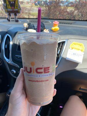 Acoustic smoothie w/ mocha powder