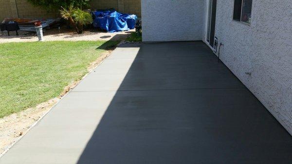 Concrete patio