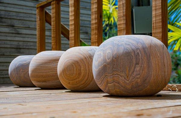 Rainbow marble planter