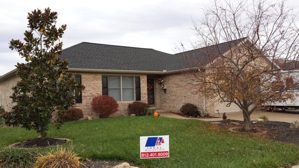 House with GAF TImberline Shingle Color Charcoal