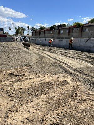 Preparing for new asphalt