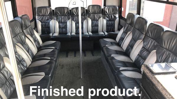 14 Passenger Buses: 2 available, Bluetooth Surround Sound with Sub, UV LED Lighting