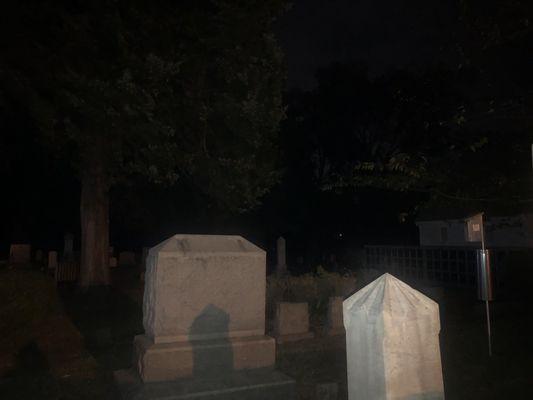 Creepy graveyard