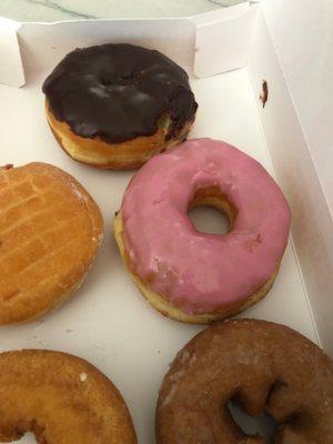 Doughnuts with decent icing today!