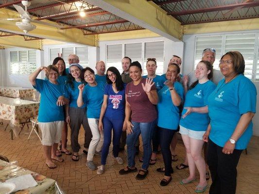 Here is our volunteer team in Puerto Rico. The group was made up of various Methodists from around the state.