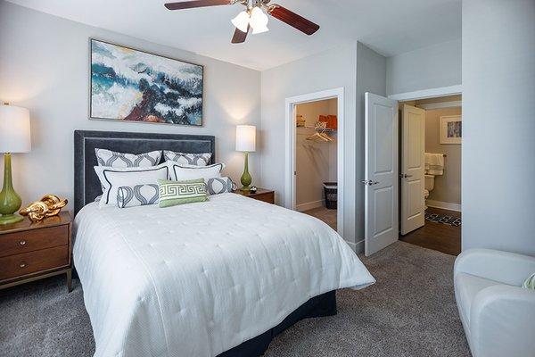 Bedroom with ceiling fan