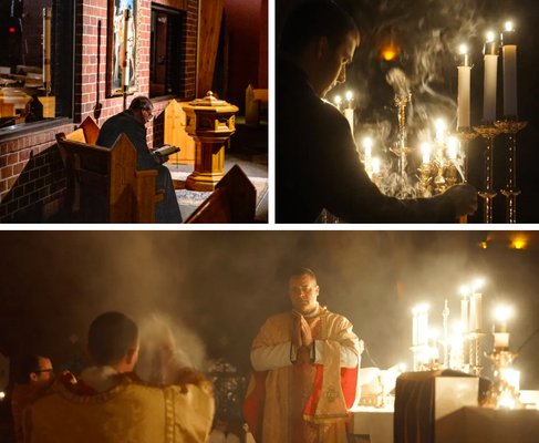 Annual Rorate Mass - Beautiful All-candlelit Mass