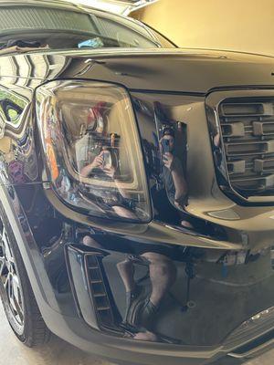 Paint and headlight ceramic coating we recently did