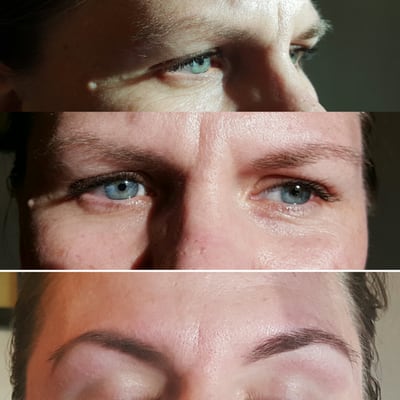 Before and after brows by Michelle c