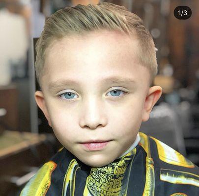 We love cutting kids hair and more when they are exited after they cut