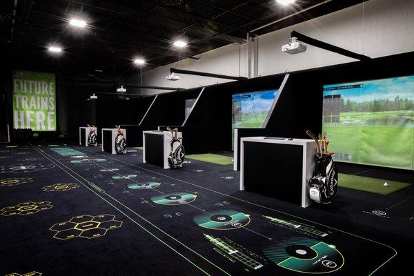 Brand new rennovation of 5 new Trackman simulators