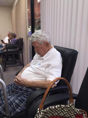 Grandpa got so comfortable, he took a NAP!