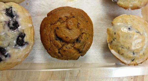 Made fresh daily muffins