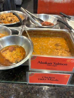 alaskan salmon & chicken tikka masala