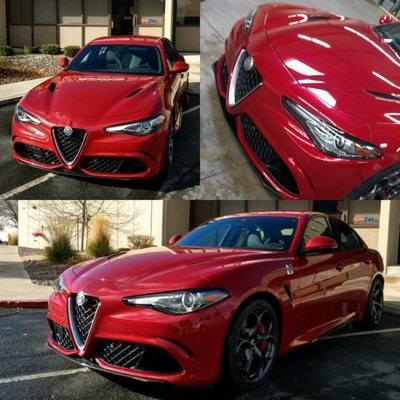 NEW Alfa Gulia Quadrifoglio Full front ppf clear bra coverage